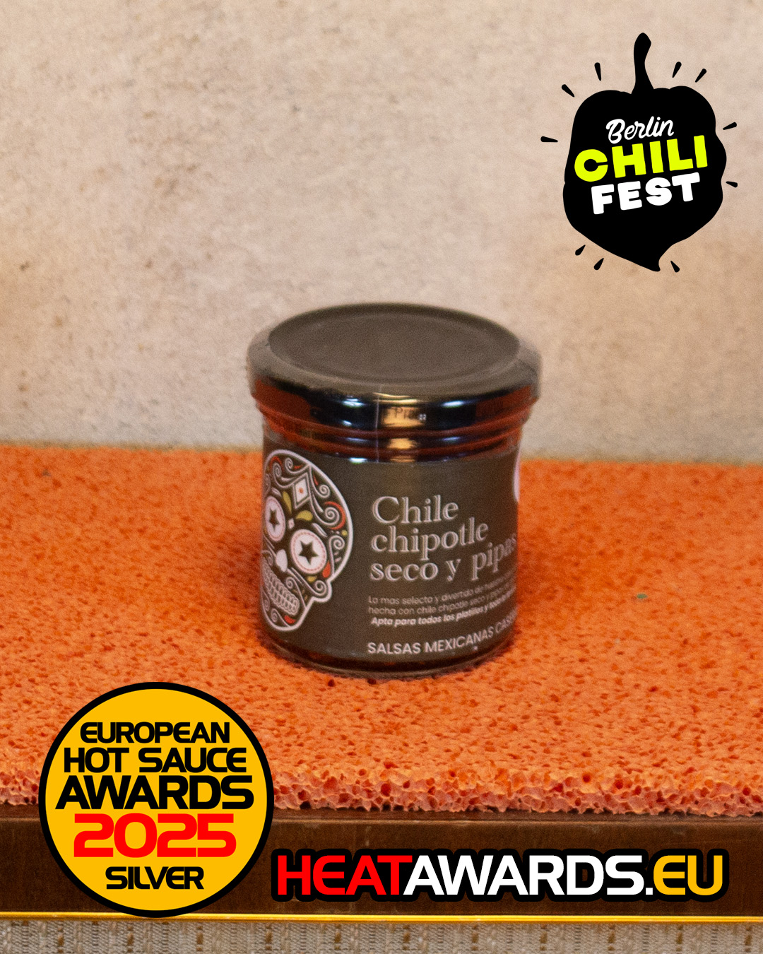 Salsa Chilanga 2 Dried Chipotle Chili with Sunflower seeds