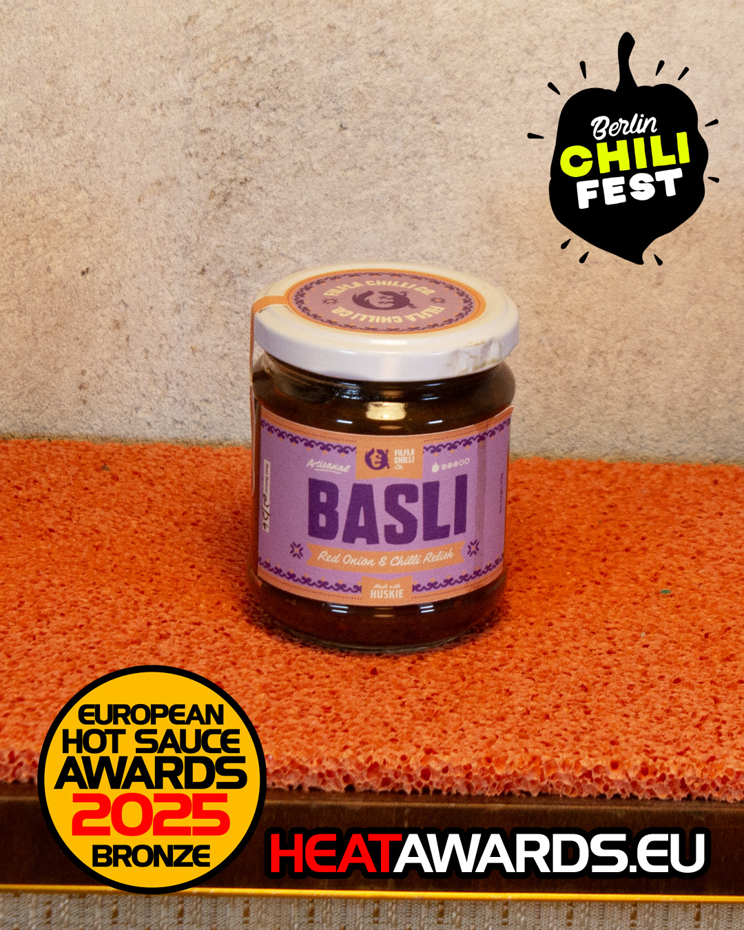 Basli - A caramelised red-onion, stout beer and smoked chilli flake relish