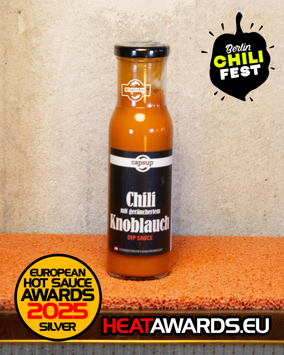 Chilisauce mit gerauchertem Knoblauch