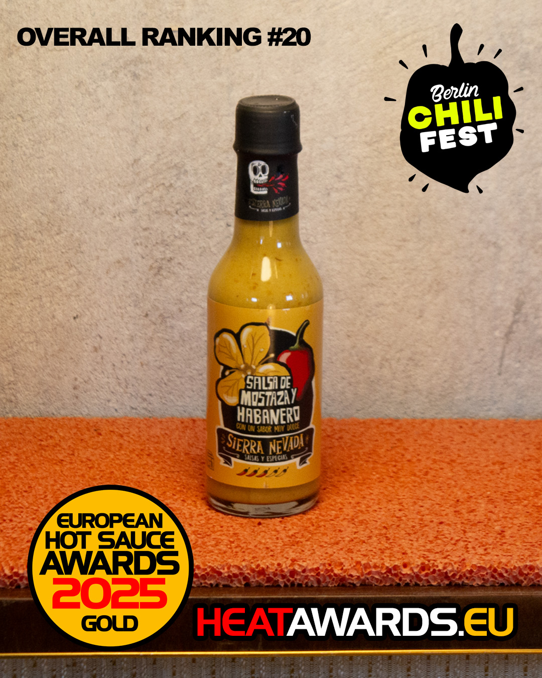 Salsa de mostaza y habanero