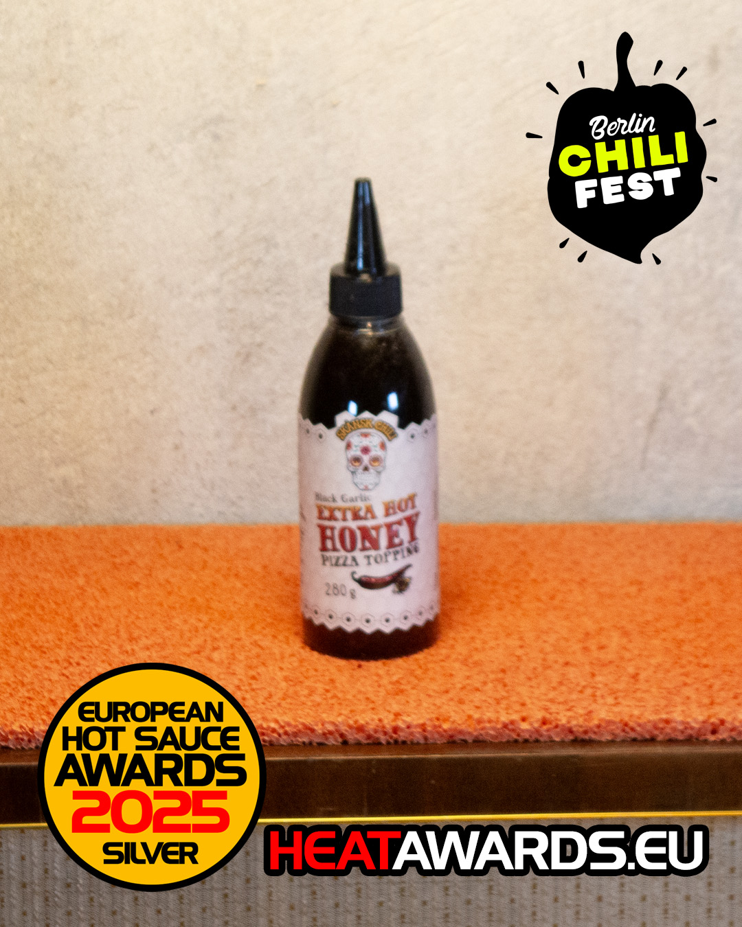 Black Garlic Extra Hot Honey