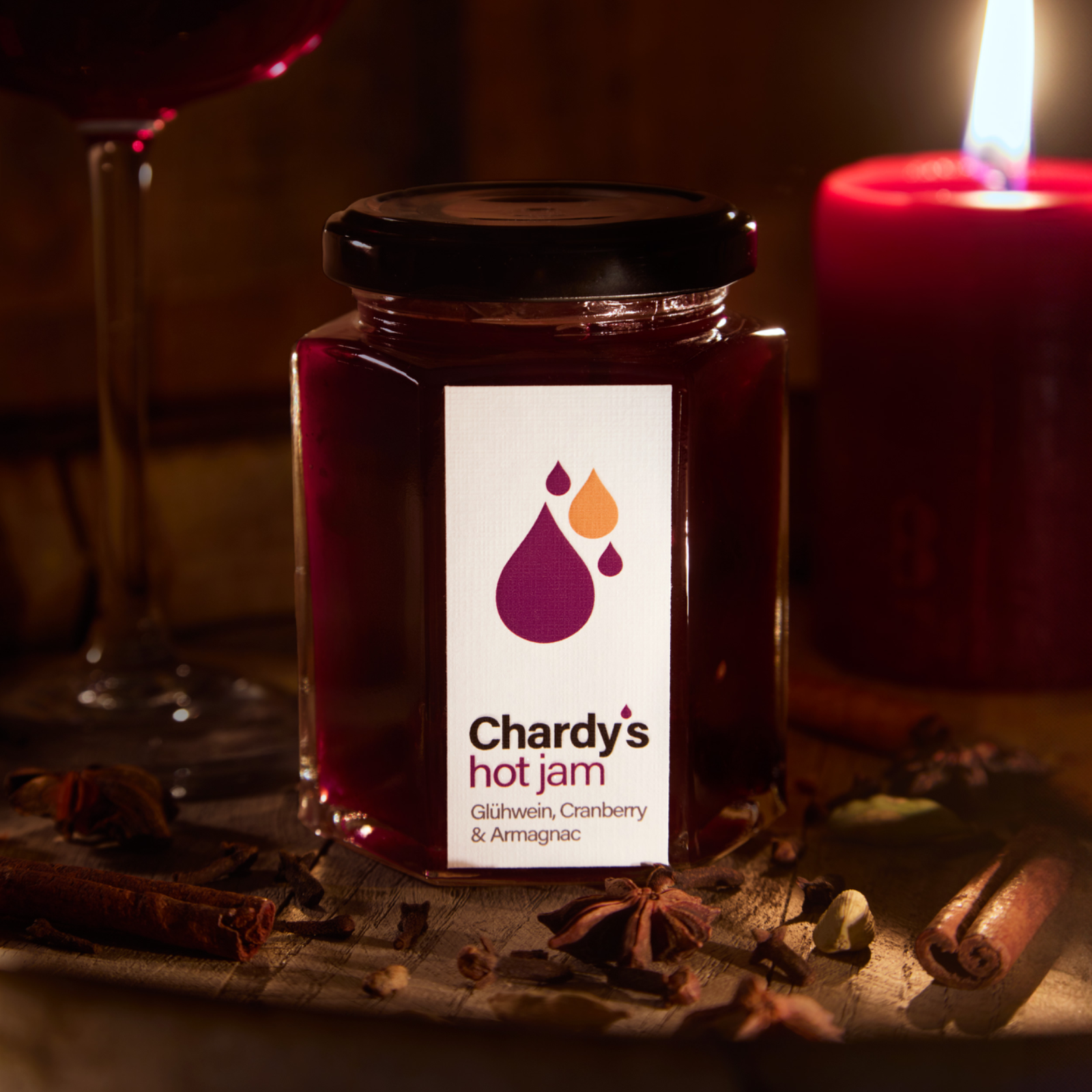 Glühwein, Cranberry & Armagnac Jam